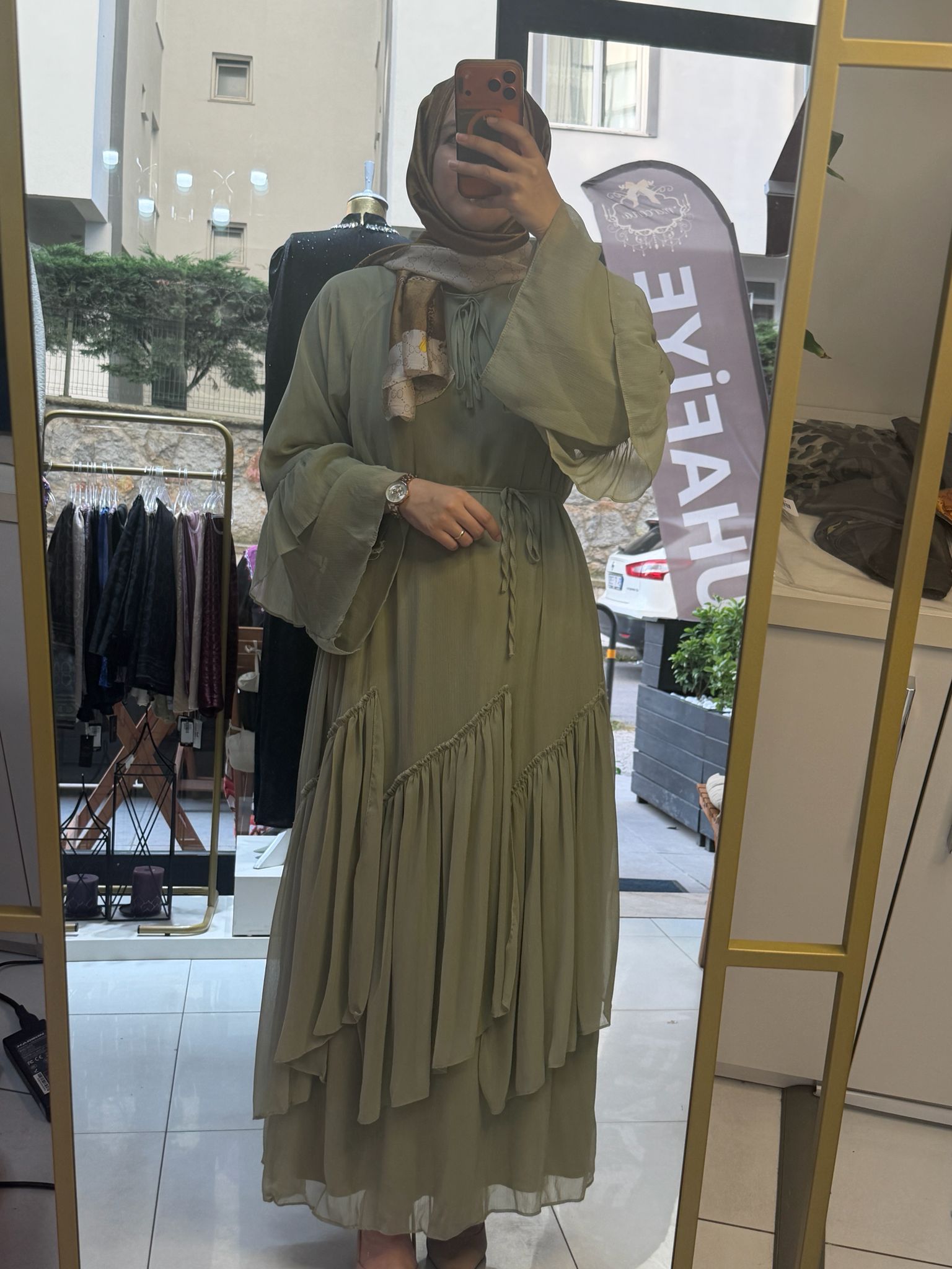 Aşiyan Fırfırlı Elbise