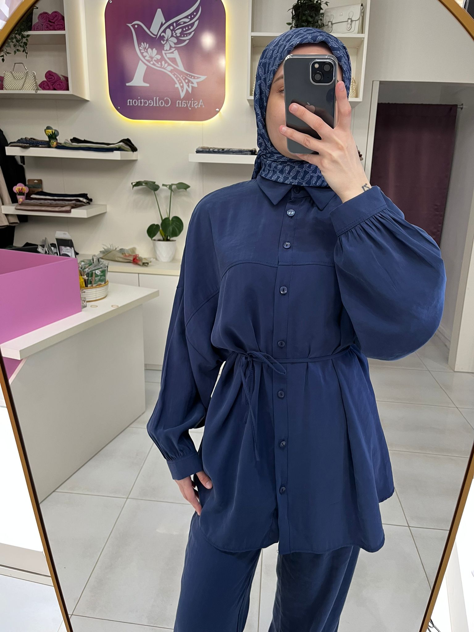 Aşiyan Kupra Tunik Pantolon Takımı