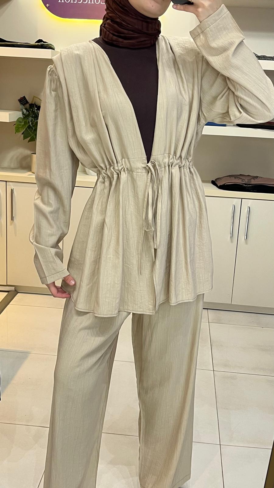 Aşiyan Kimono Pantolon Takım