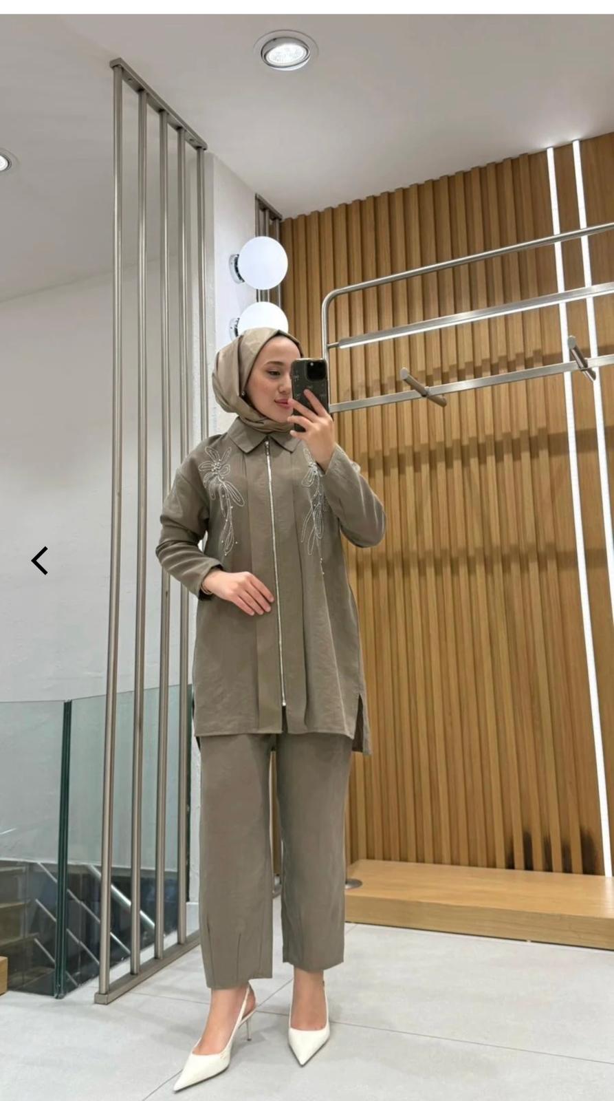 Aşiyan Çiçek İşlemeli Takım ikinci görünüm