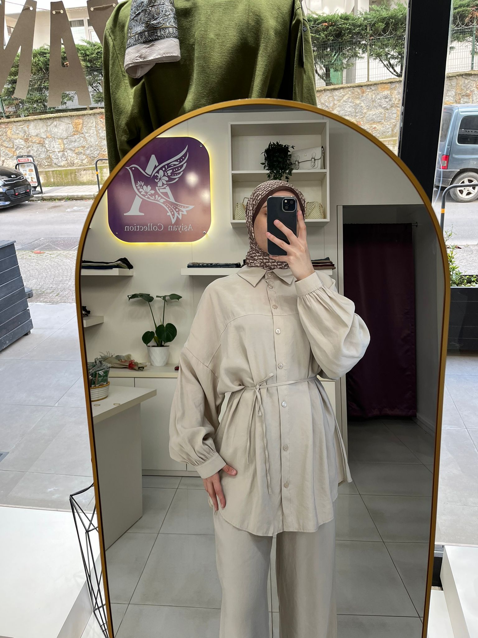 Aşiyan Kupra Tunik Pantolon Takımı