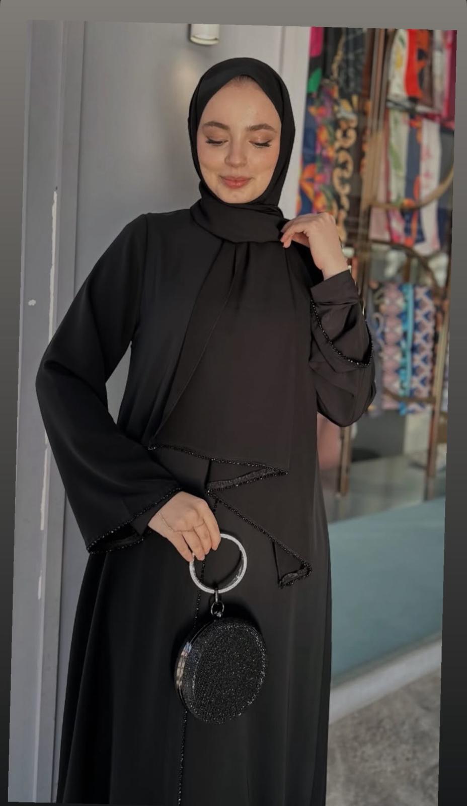 Aşiyan Dubai İpeği Ferace ikinci görünüm