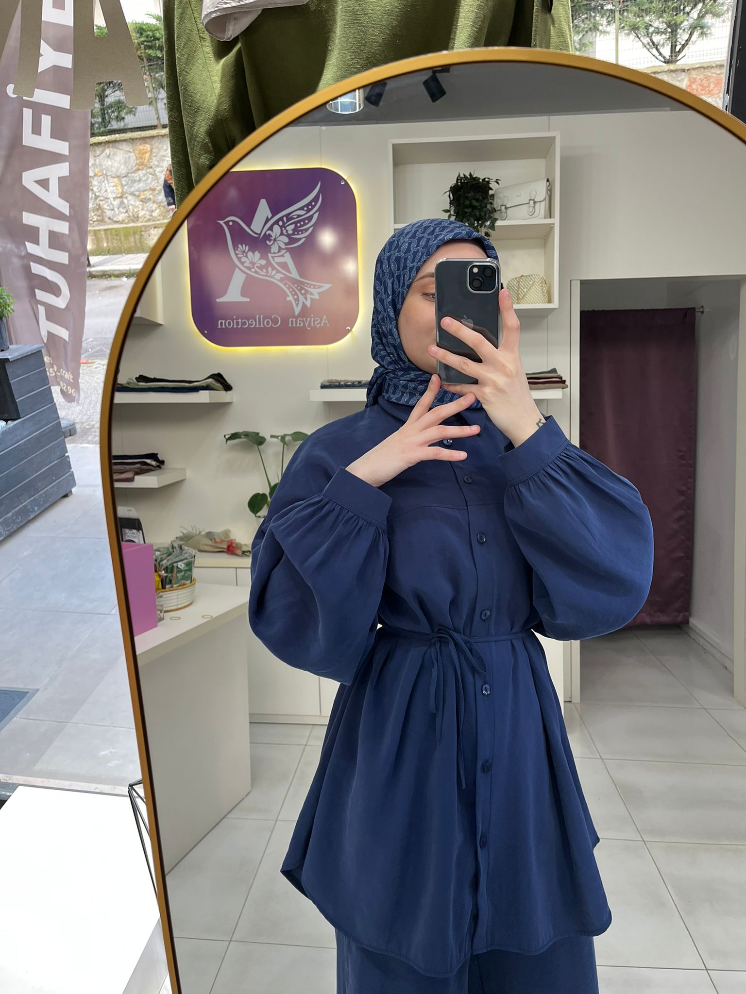 Aşiyan Kupra Tunik Pantolon Takımı