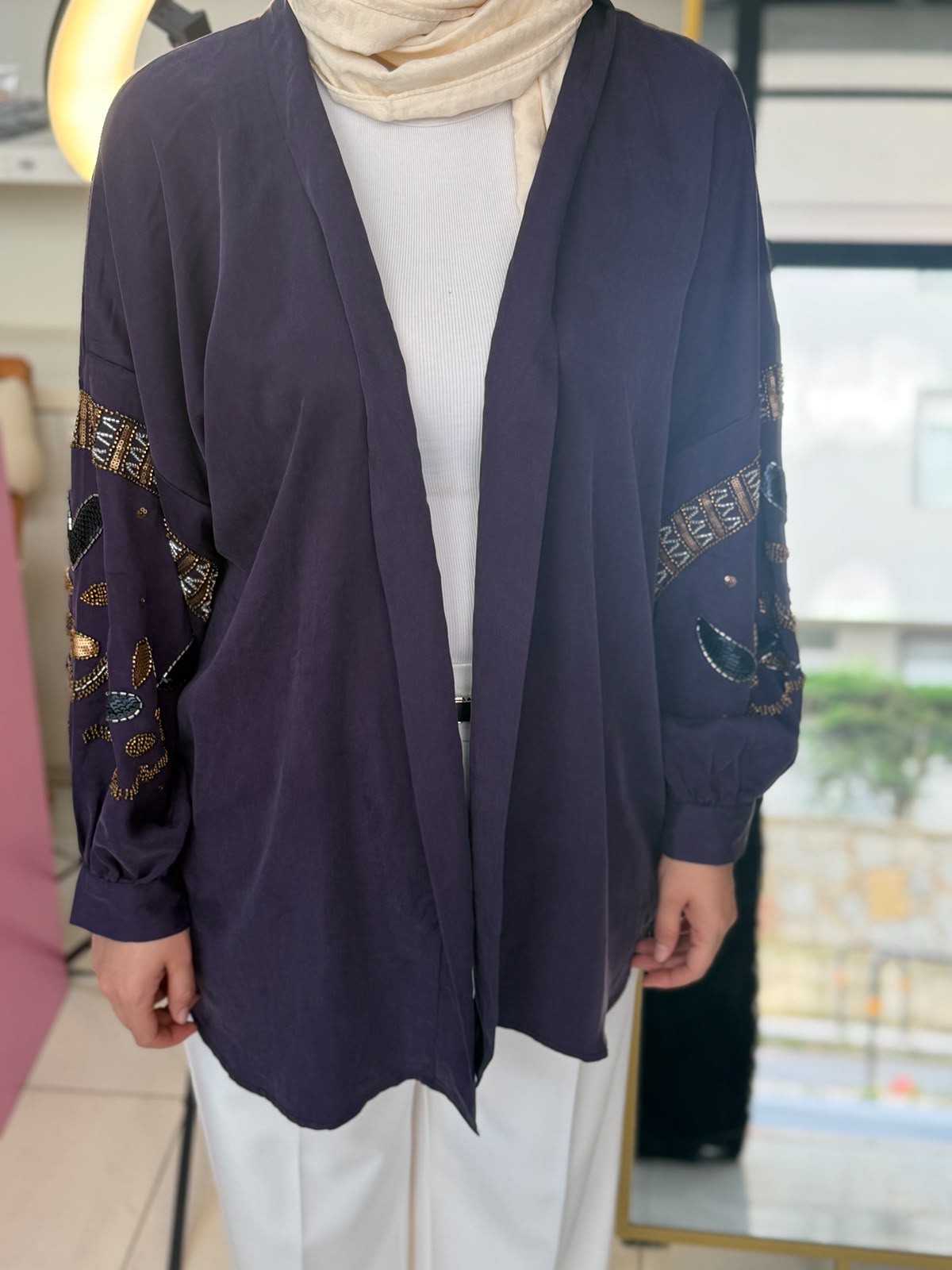 Aşiyan İşlemeli Kimono ikinci görünüm