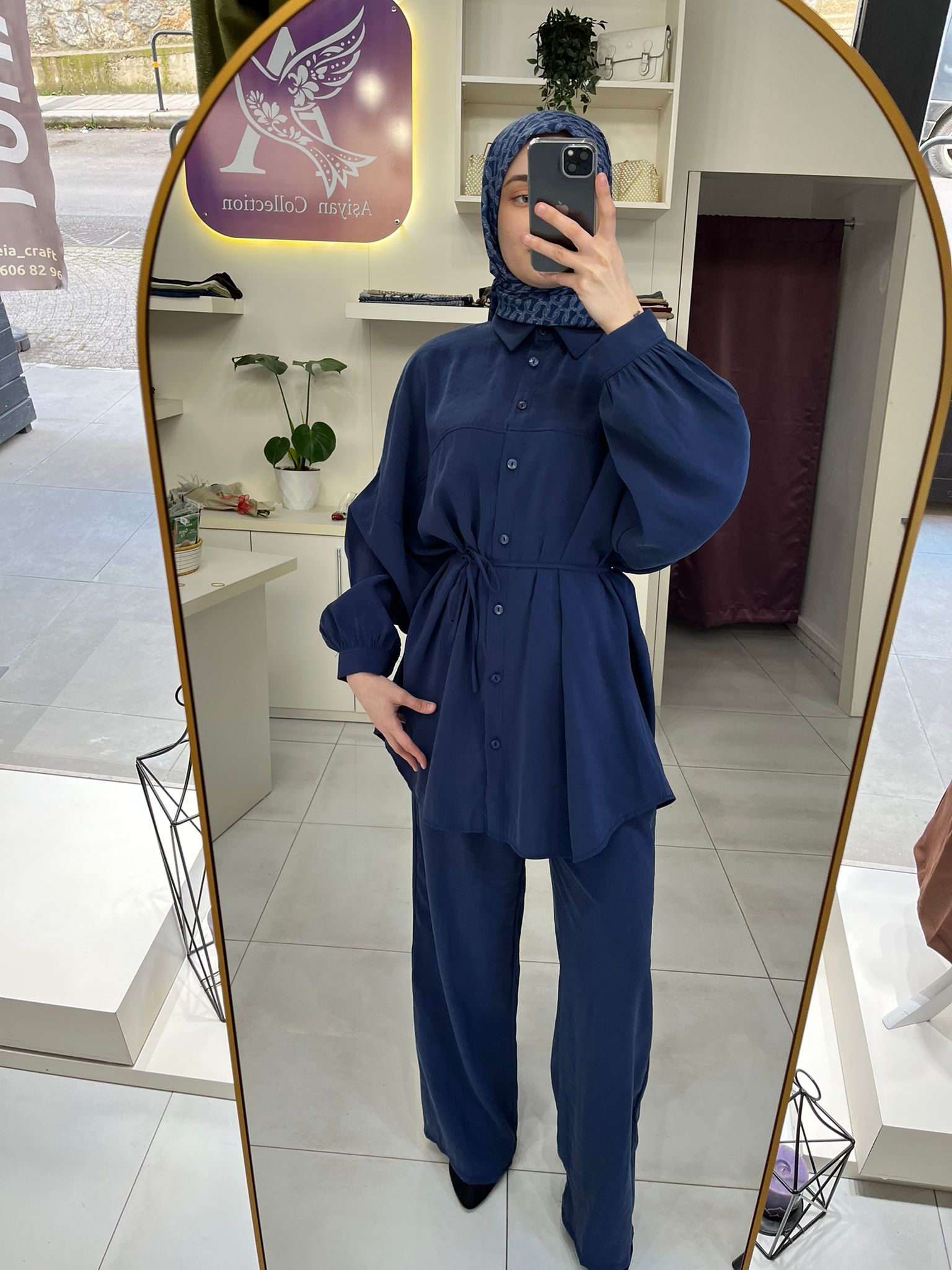 Aşiyan Kupra Tunik Pantolon Takımı