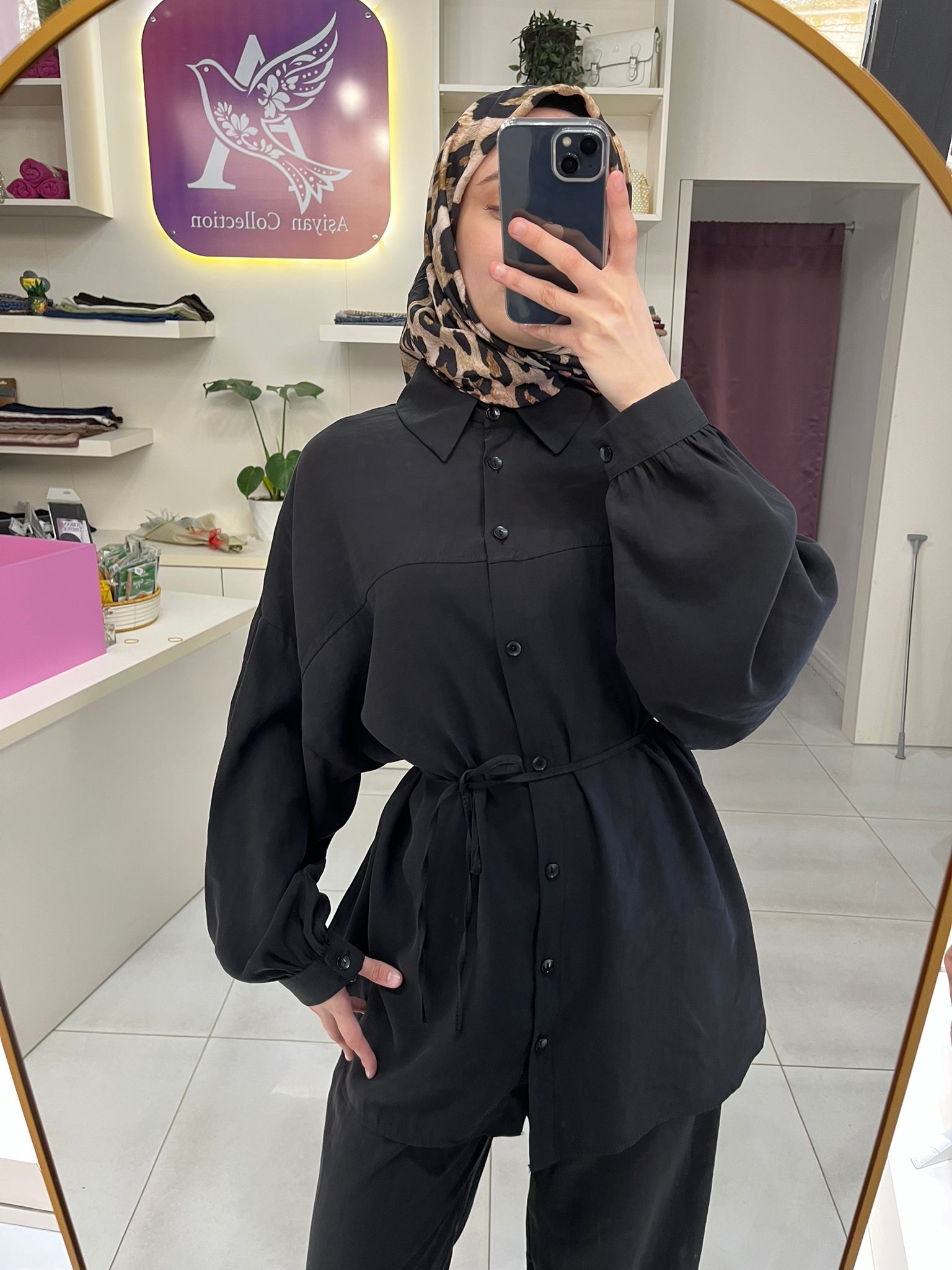 Aşiyan Kupra Tunik Pantolon Takımı
