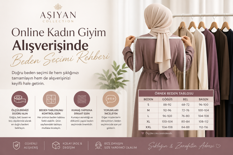 Online Kadın Giyim Alışverişinde Beden Seçimi Rehberi