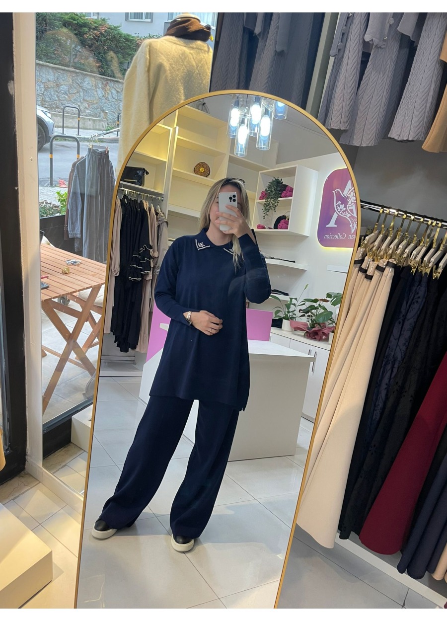 AŞİYAN TAŞLI TUNİK PANTOLON TAKIMI