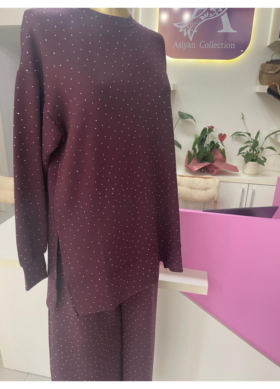 AŞİYAN TAŞLI TUNİK PANTOLON TAKIMI