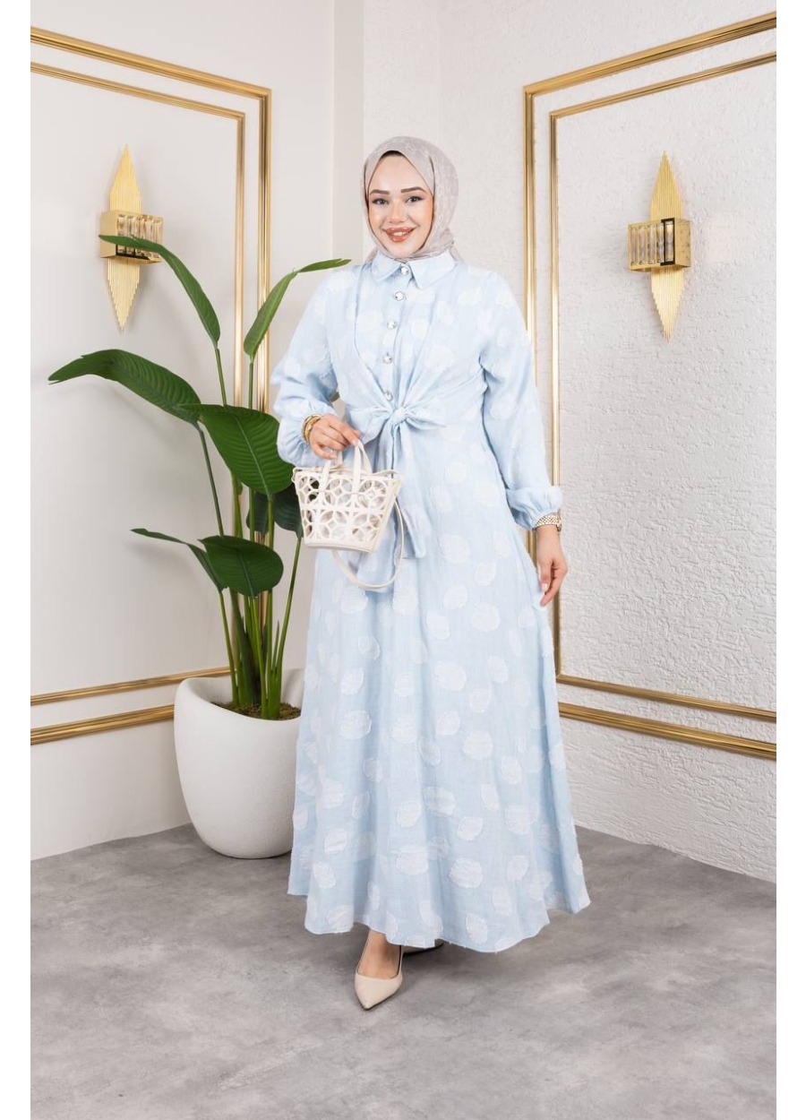 AŞİYAN KETEN ELBİSE