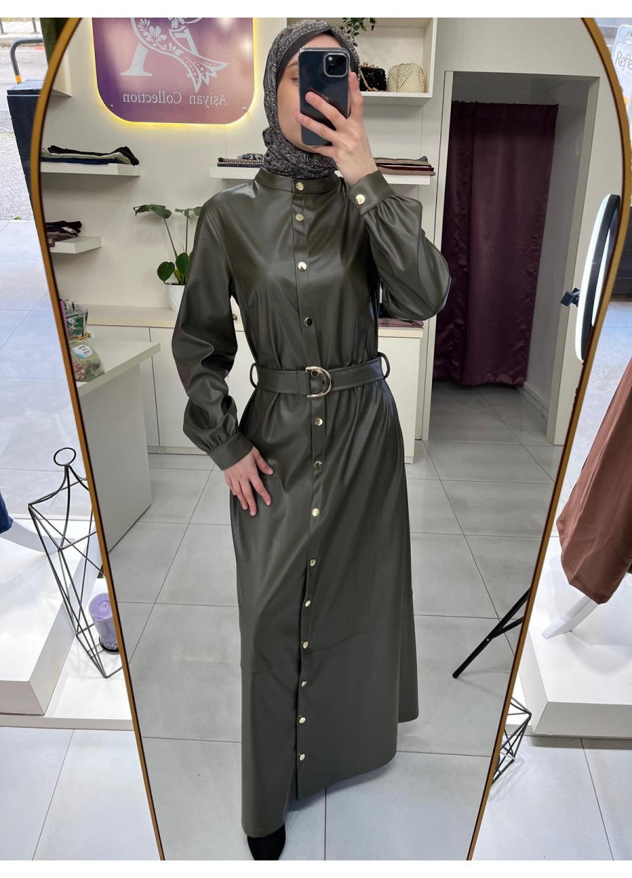 AŞİYAN DERİ ELBİSE