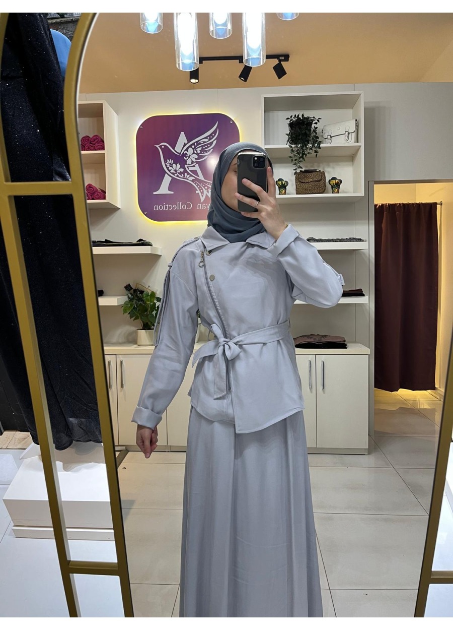 Aşiyan Ceketli Etek Takım